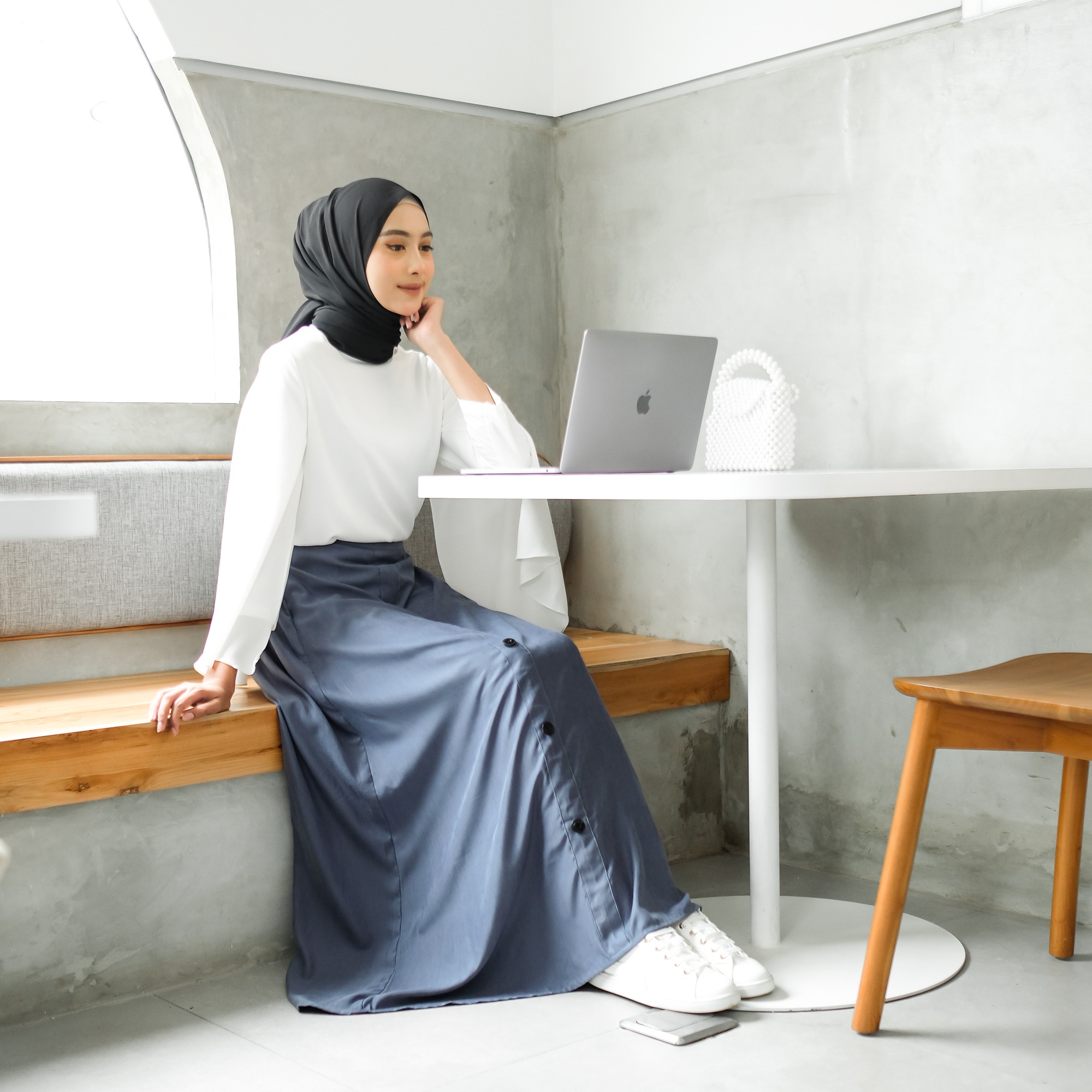 LULA SKIRT BLUE DENIM