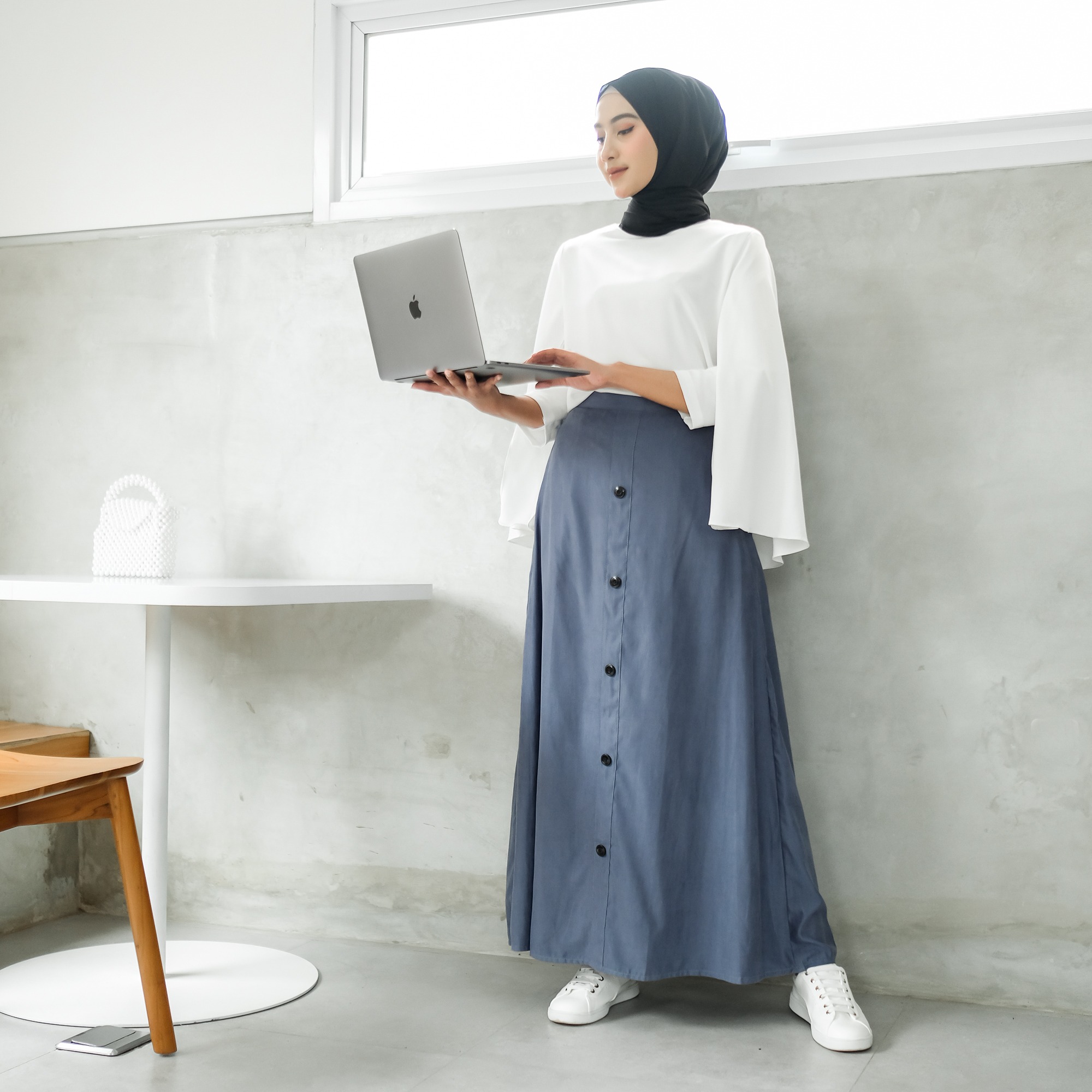 LULA SKIRT BLUE DENIM
