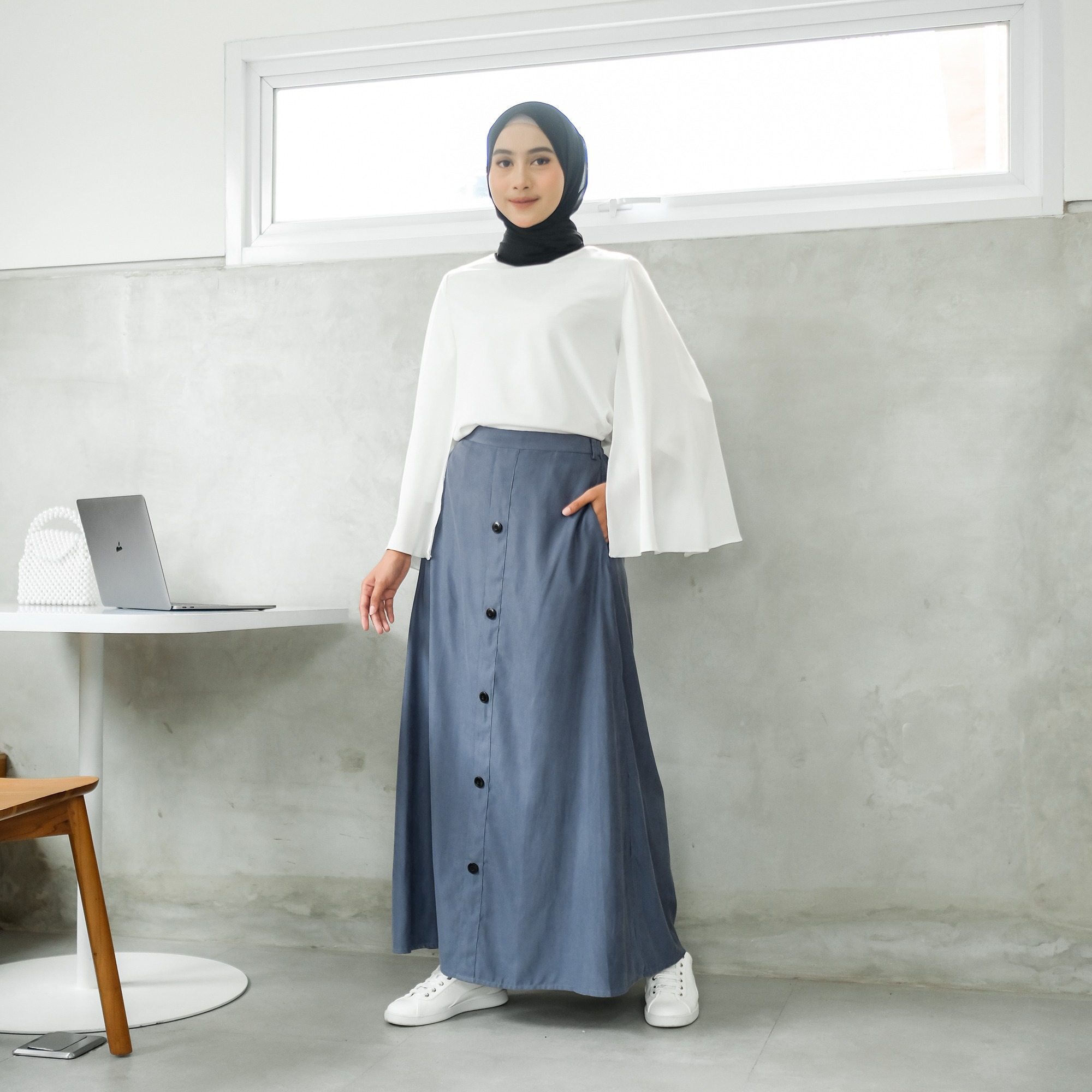 LULA SKIRT BLUE DENIM