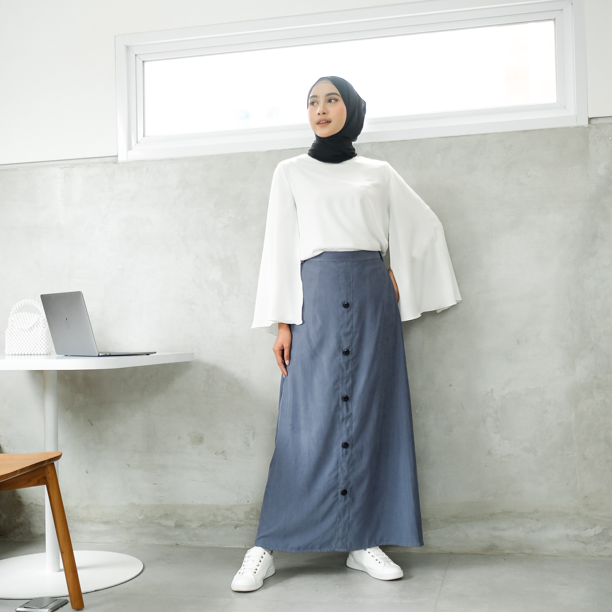LULA SKIRT BLUE DENIM