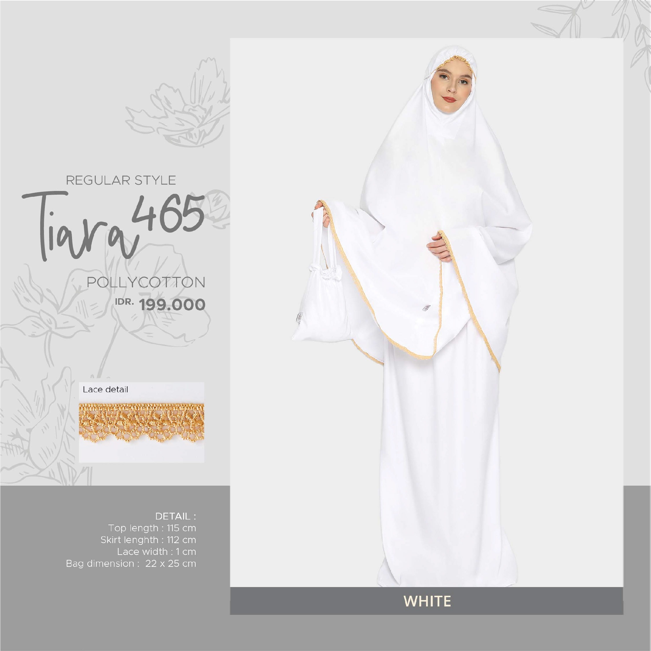 Tatuis Mukena Tiara 465 Broken White