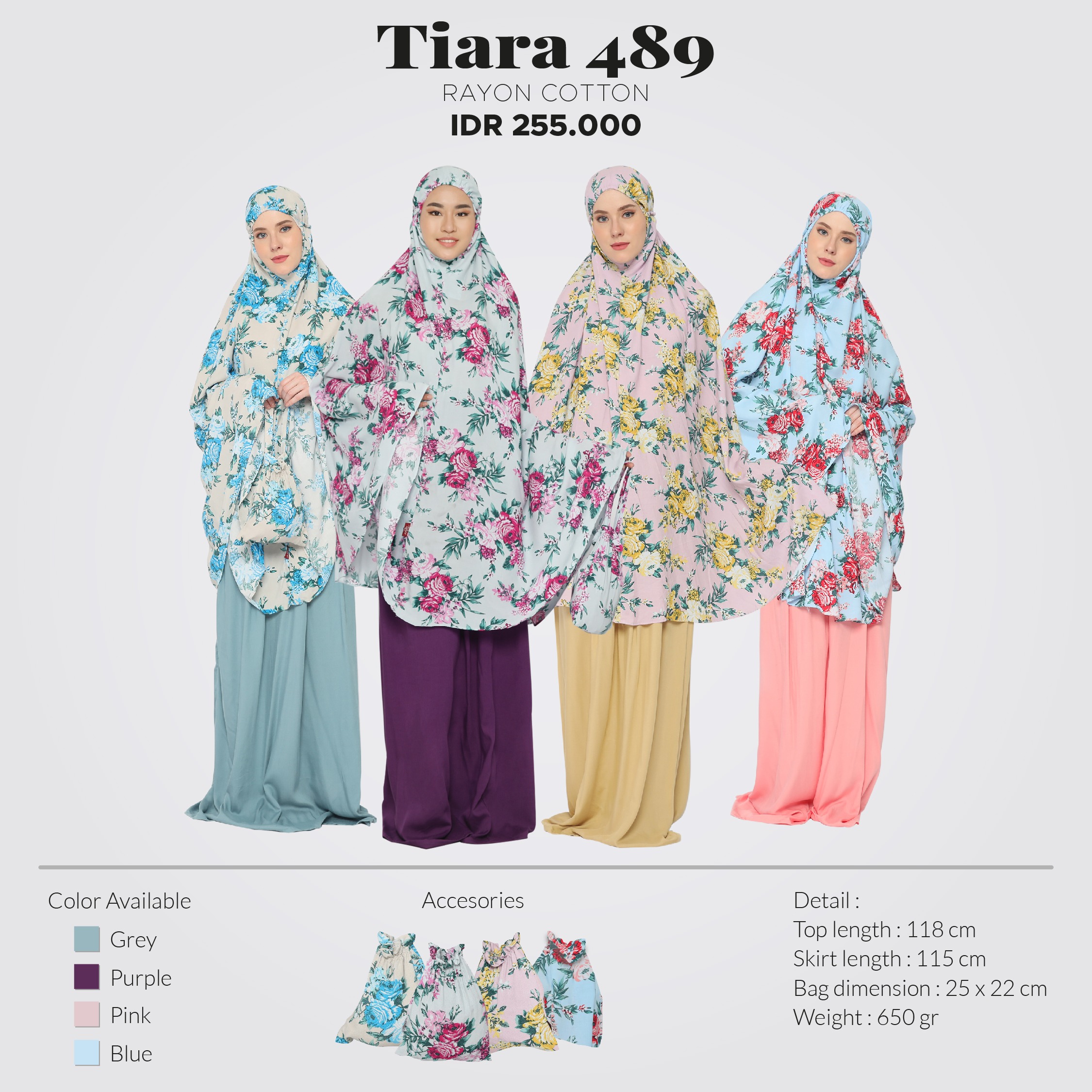 Tatuis Mukena Tiara 489 Active Series