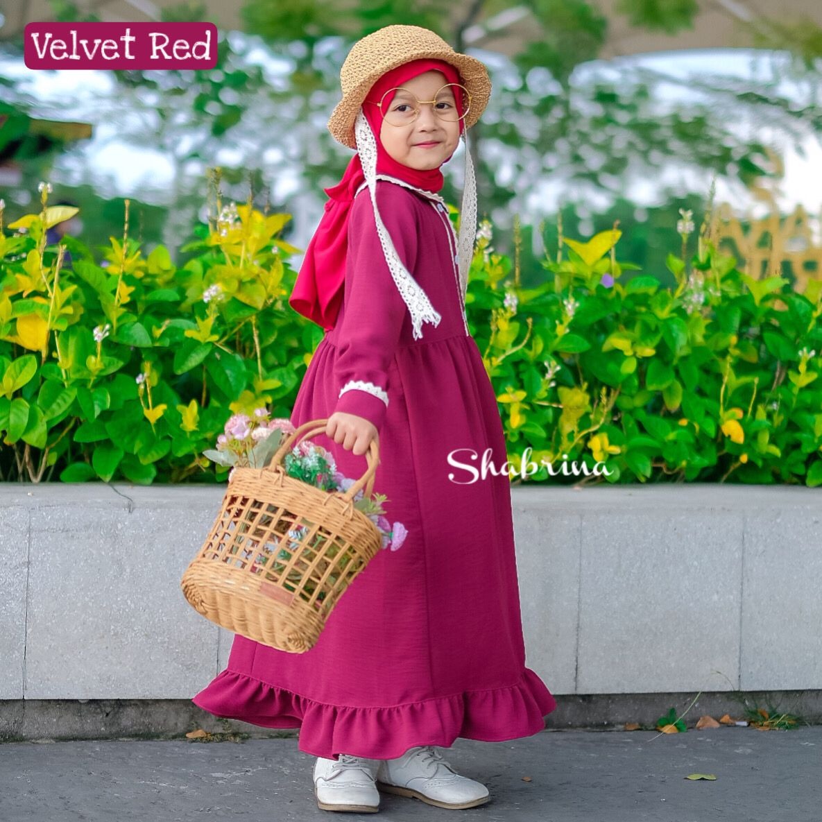 NEW Gamis Raniah POLOS Set (sz XS, S, M, dan L) by Shabrina