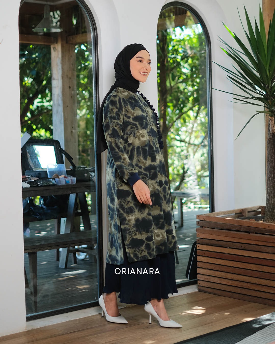 Vilia Tunik - Abstract Green