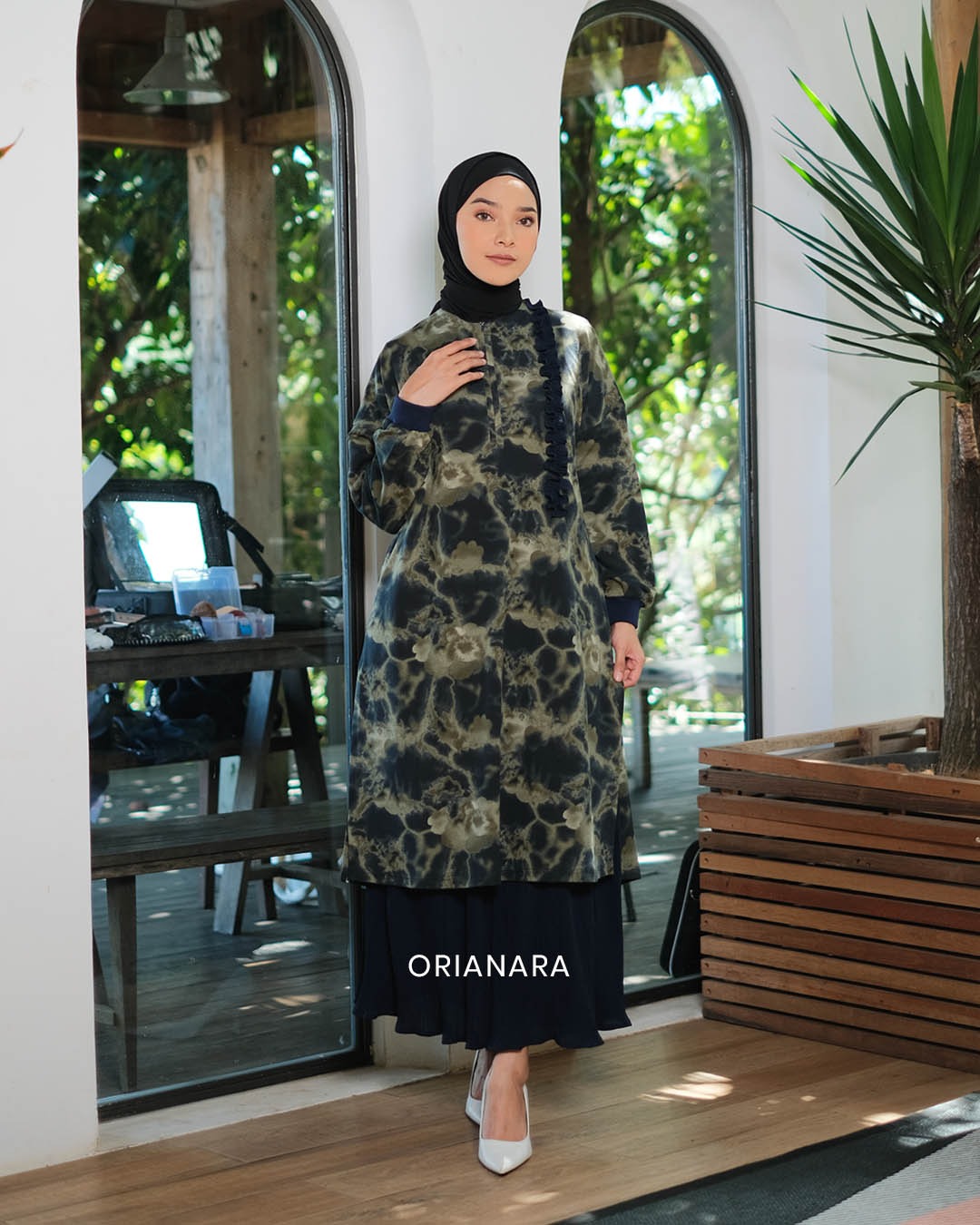 Vilia Tunik - Abstract Green