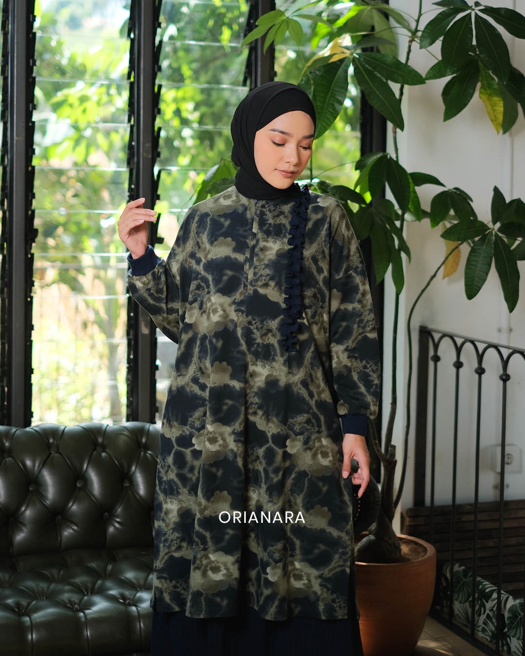 Vilia Tunik - Abstract Green