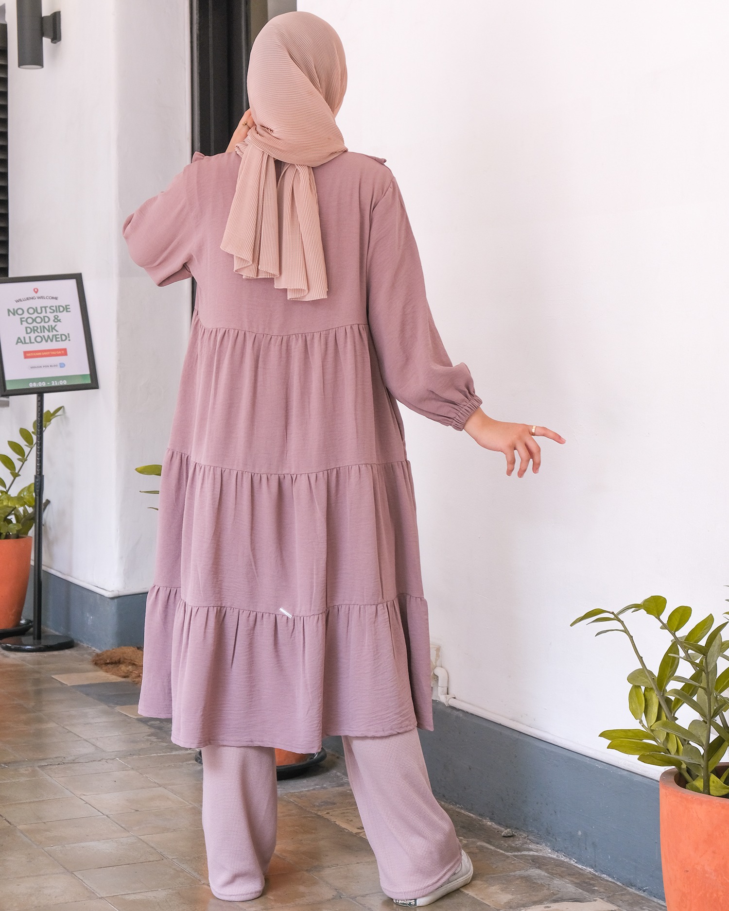 Elle Crinkle Tunic - Tunik Ruffle Crinkle