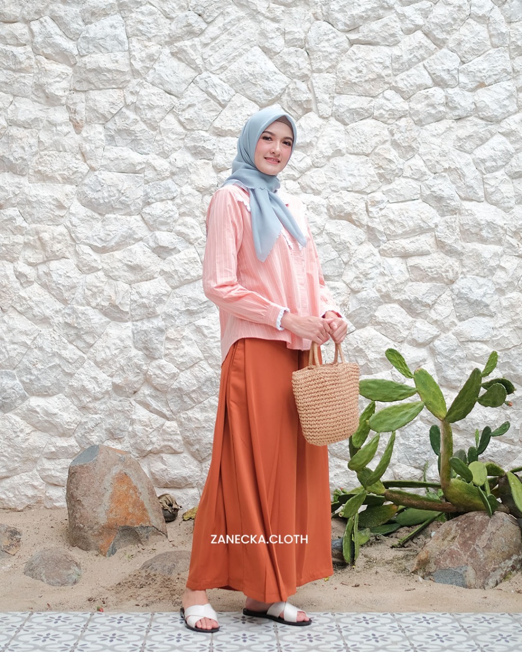 Allysa Blouse Peach Bud - Zanecka