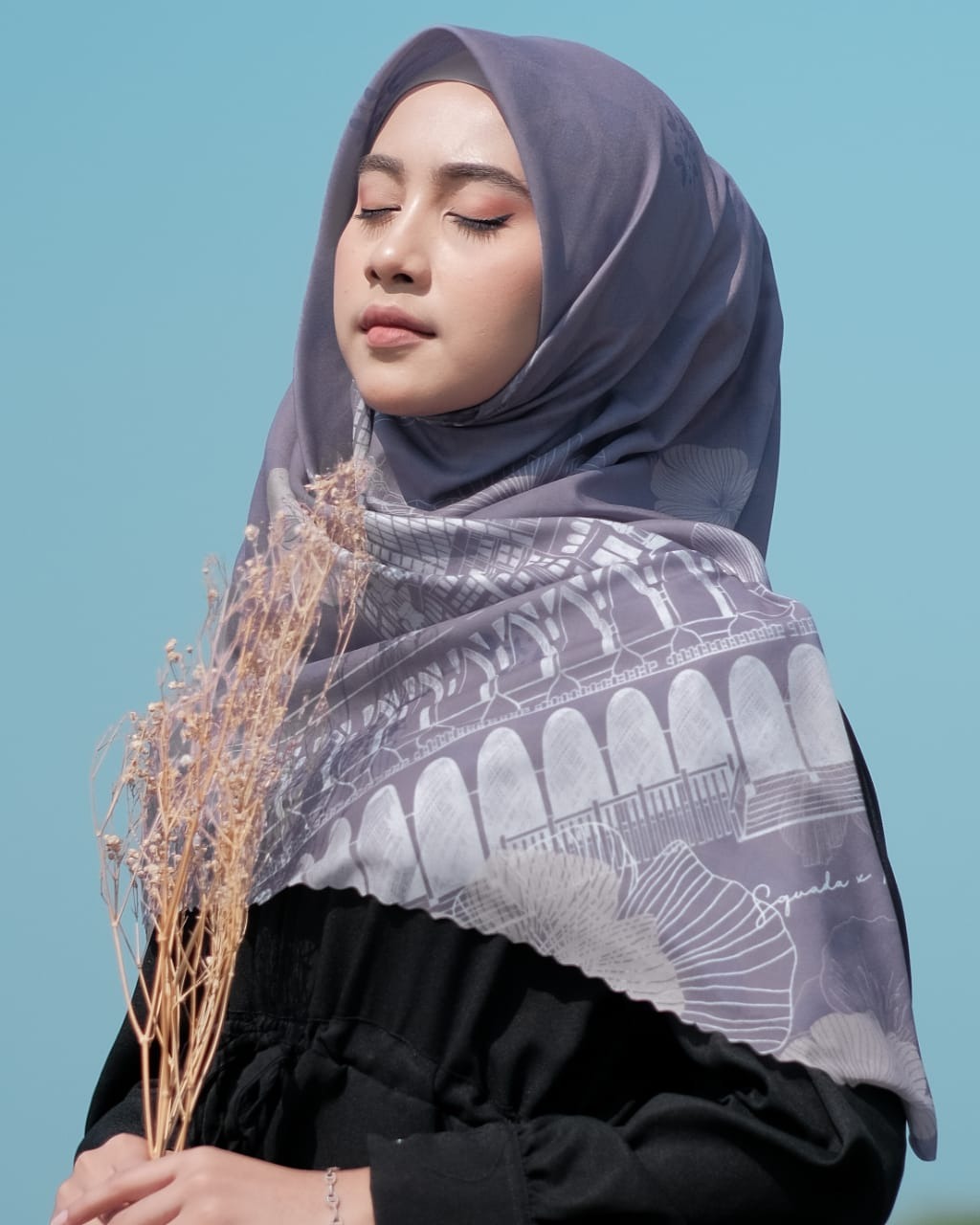 MECCA SCARF EXCLUSIVE SERIES (DUSTY PURPLE)