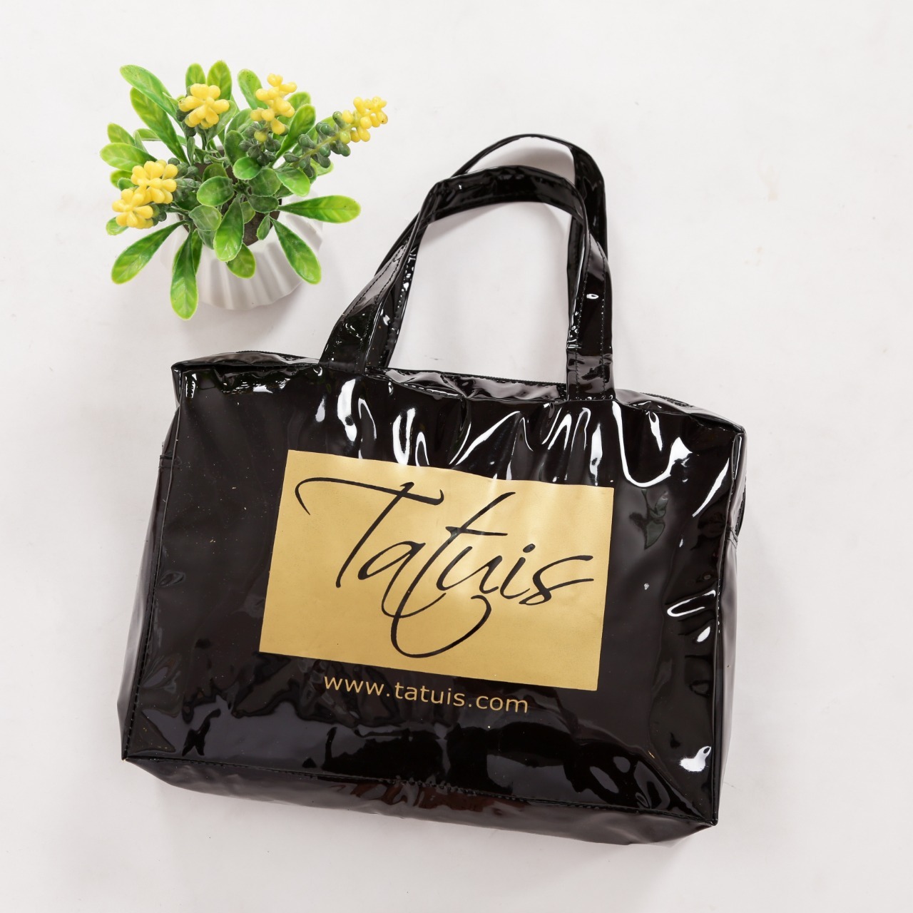 Tatuis Totebag Mukena Transparan Black