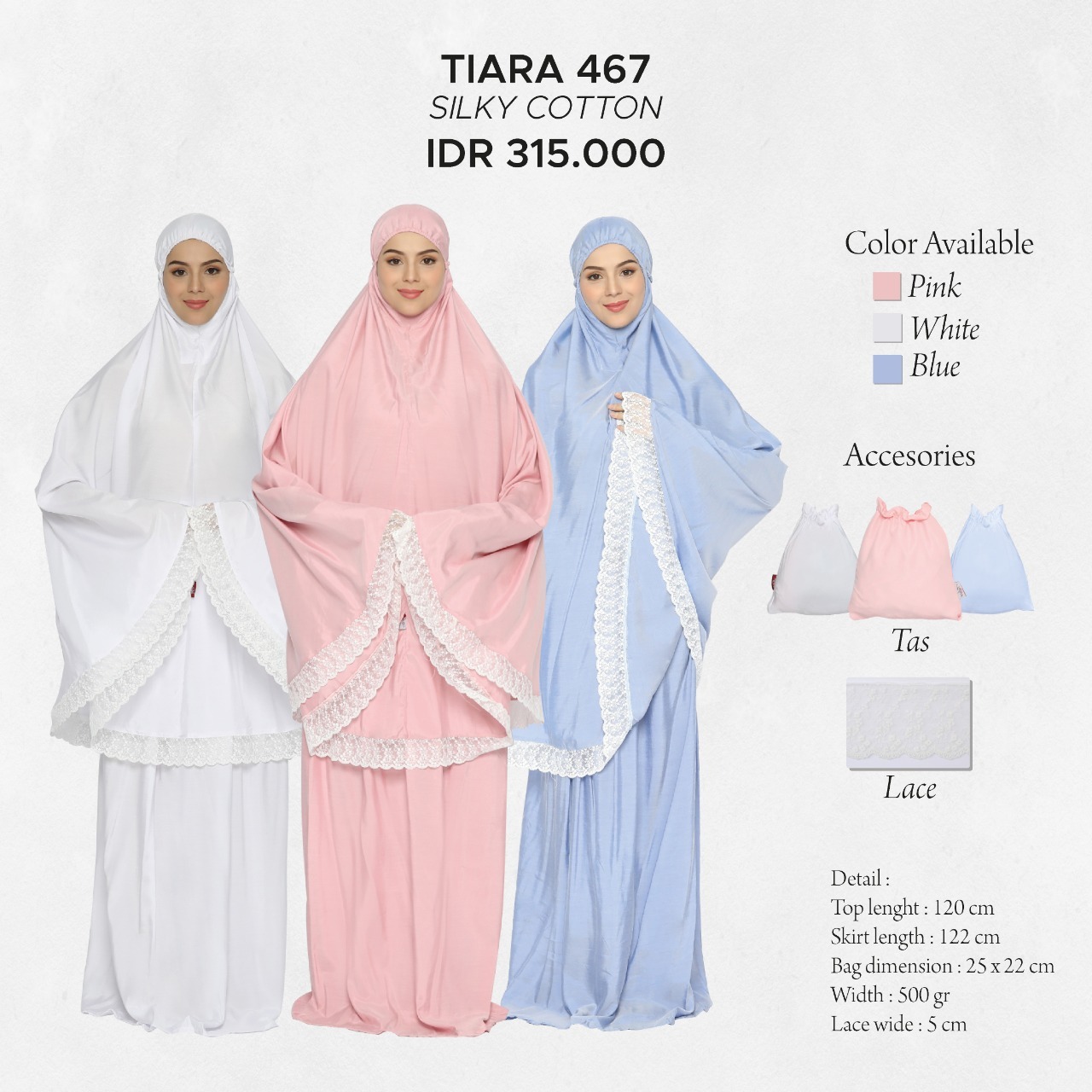 Tatuis Mukena Tiara 467 Classy Series