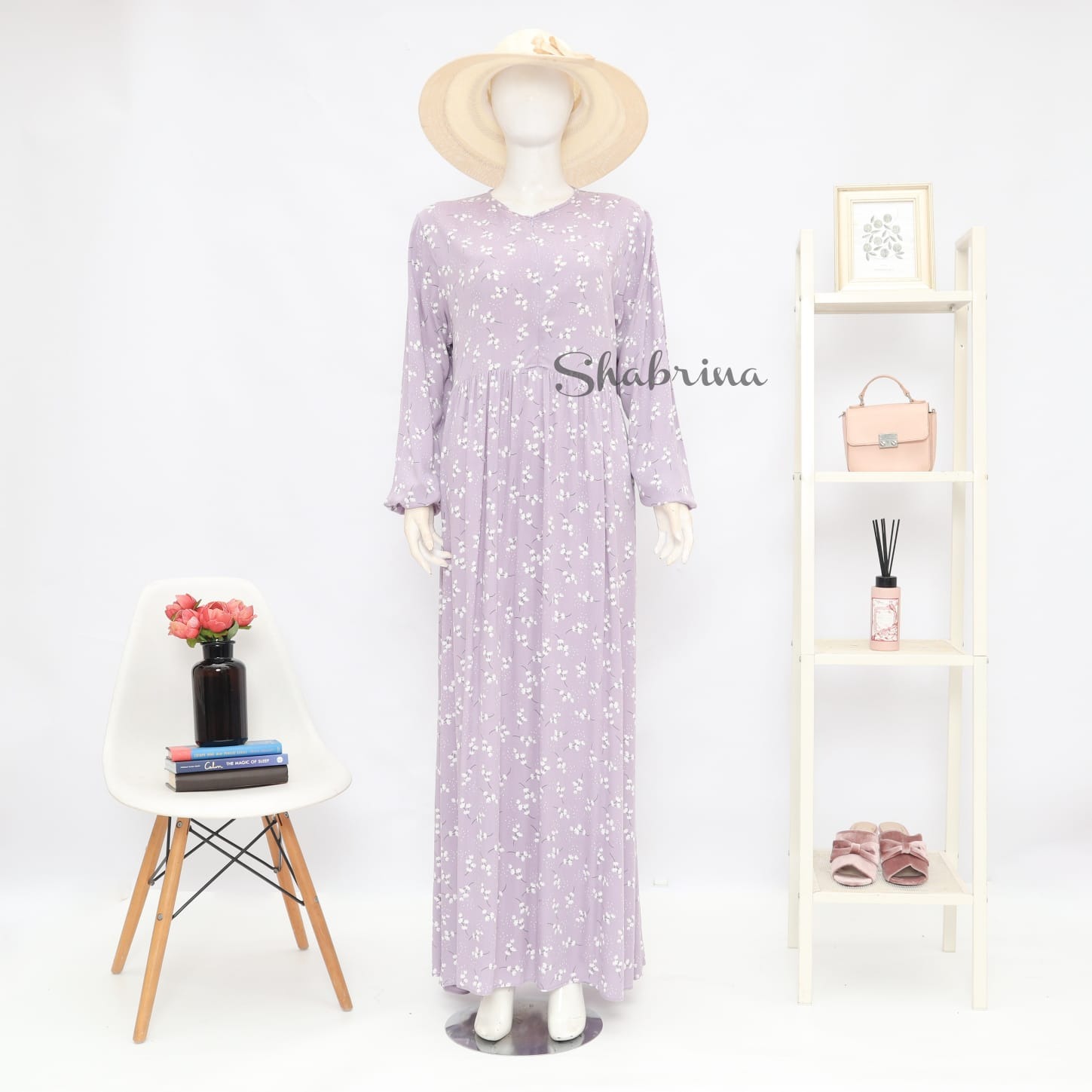 Husna Dress BUNDA (Hanya Gamis) by Shabrina