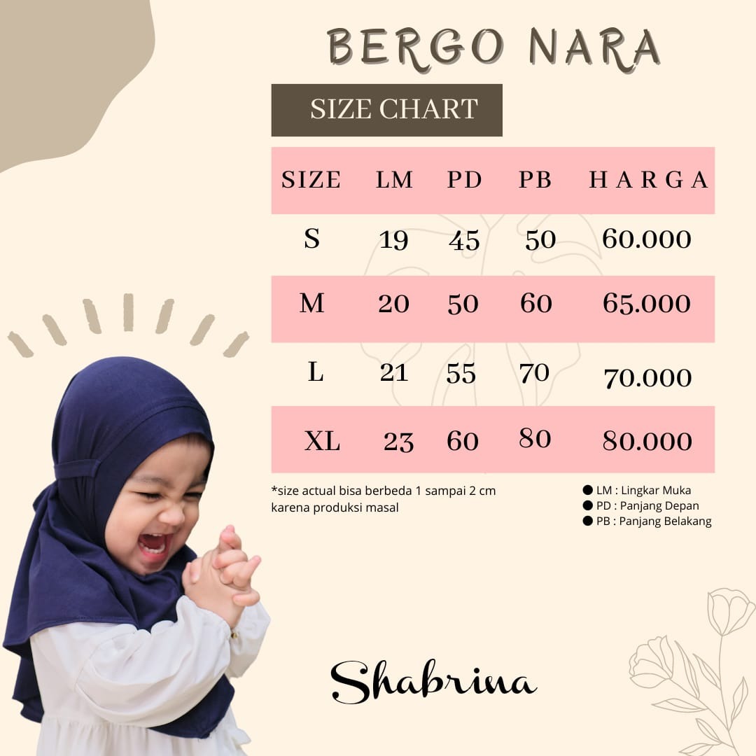 Bergo Nara by Shabrina