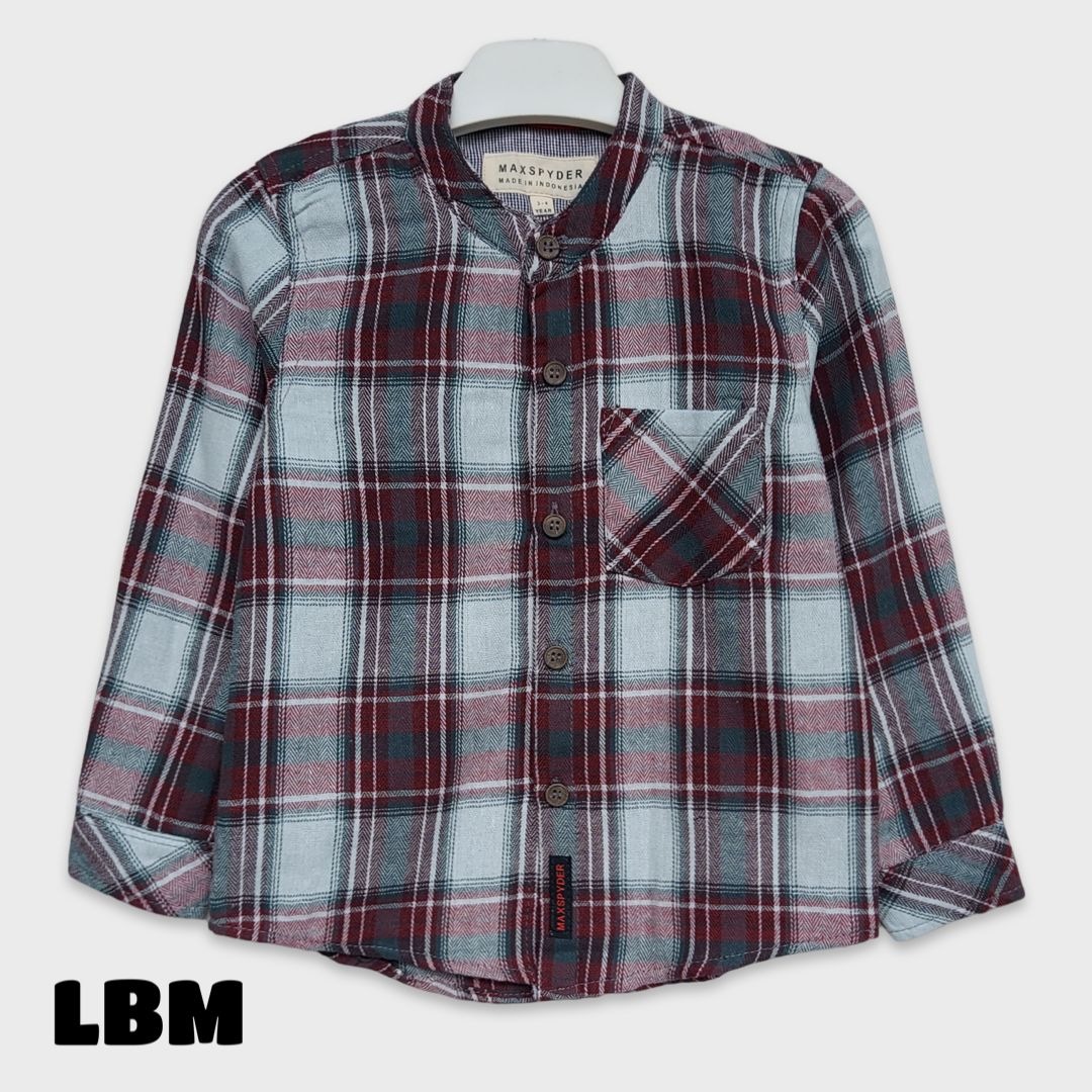 Size 2-3y Kemeja Lengan Panjang Max Spyder