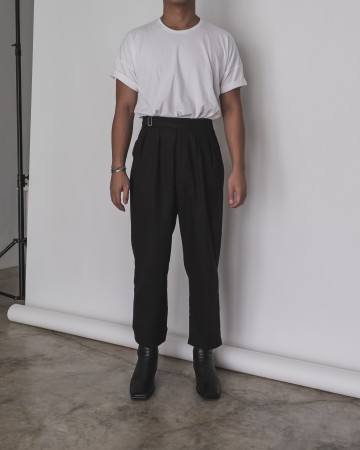 1920'S OVERSIZED HIGH WAIST PANTS - BLACK