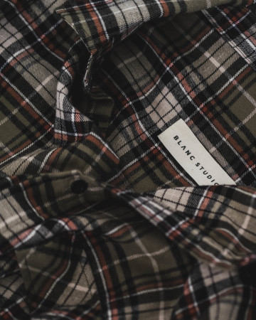 OVERSIZED CHECKERED SHIRT - GREEN