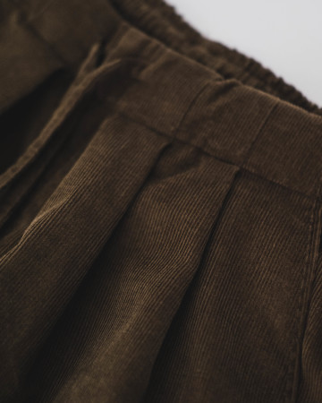 WIDE PLEATED PANTS - CORDUROY