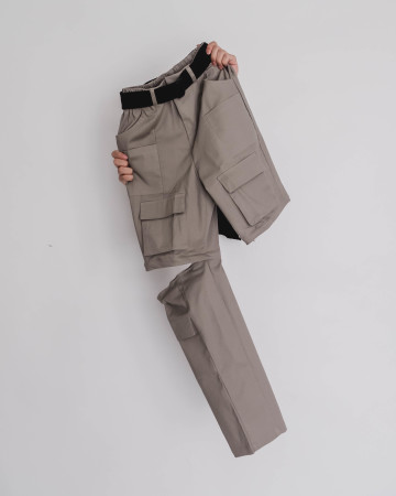 TRANSFORMABLE PANTS - GRAY