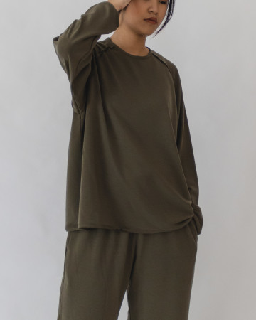 EASE SWEATSHIRT - OLIVE