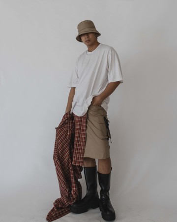 LAYERED TARTAN SKIRT