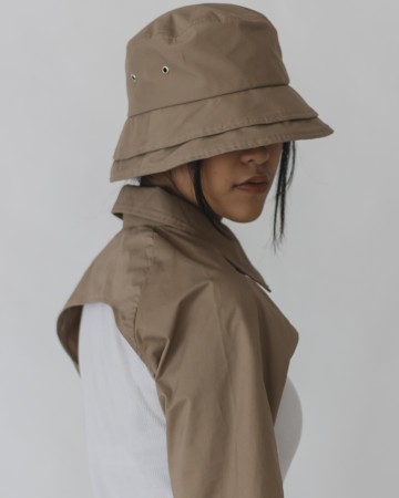 QUATER CROP JACKET - KHAKI