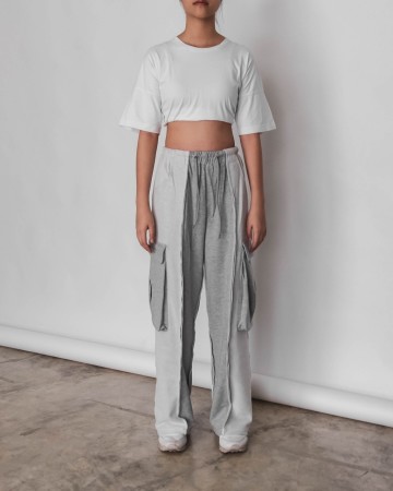 DECONSTRUCTED SWEATPANTS - GRAY