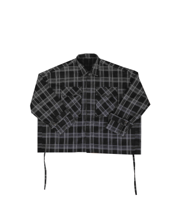 DICE OVERSIZED OUTER - PLAID LINEN