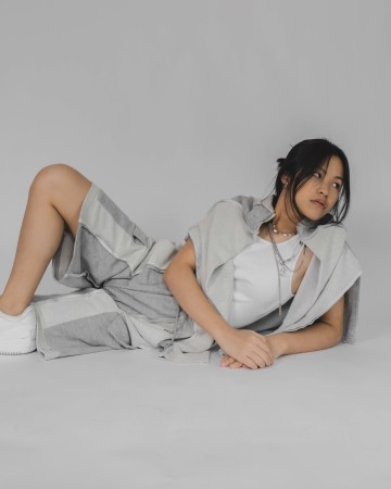DECONSTRUCTED BASKETBALL SHORTS - GRAY