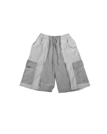 DECONSTRUCTED BASKETBALL SHORTS - GRAY