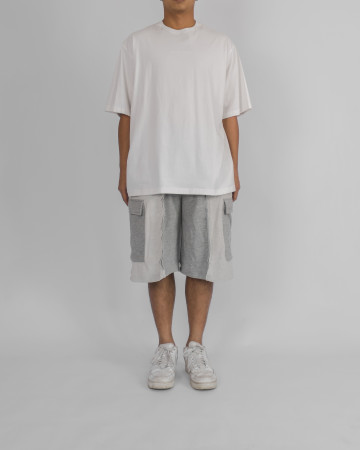 DECONSTRUCTED BASKETBALL SHORTS - GRAY