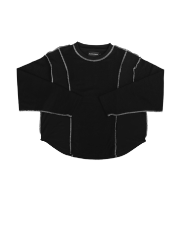DECONSTRUCTED SWEATER - BLACK