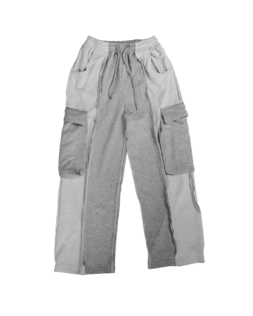 DECONSTRUCTED SWEATPANTS - GRAY