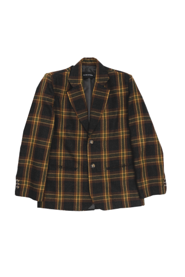 BOXY BLAZER - TARTAN