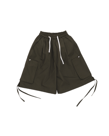 WIDE CARGO SHORTS - ARMY