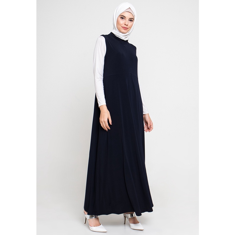 Adelia Zipper Dress - Gamis Kensy Seleting (Busui) 