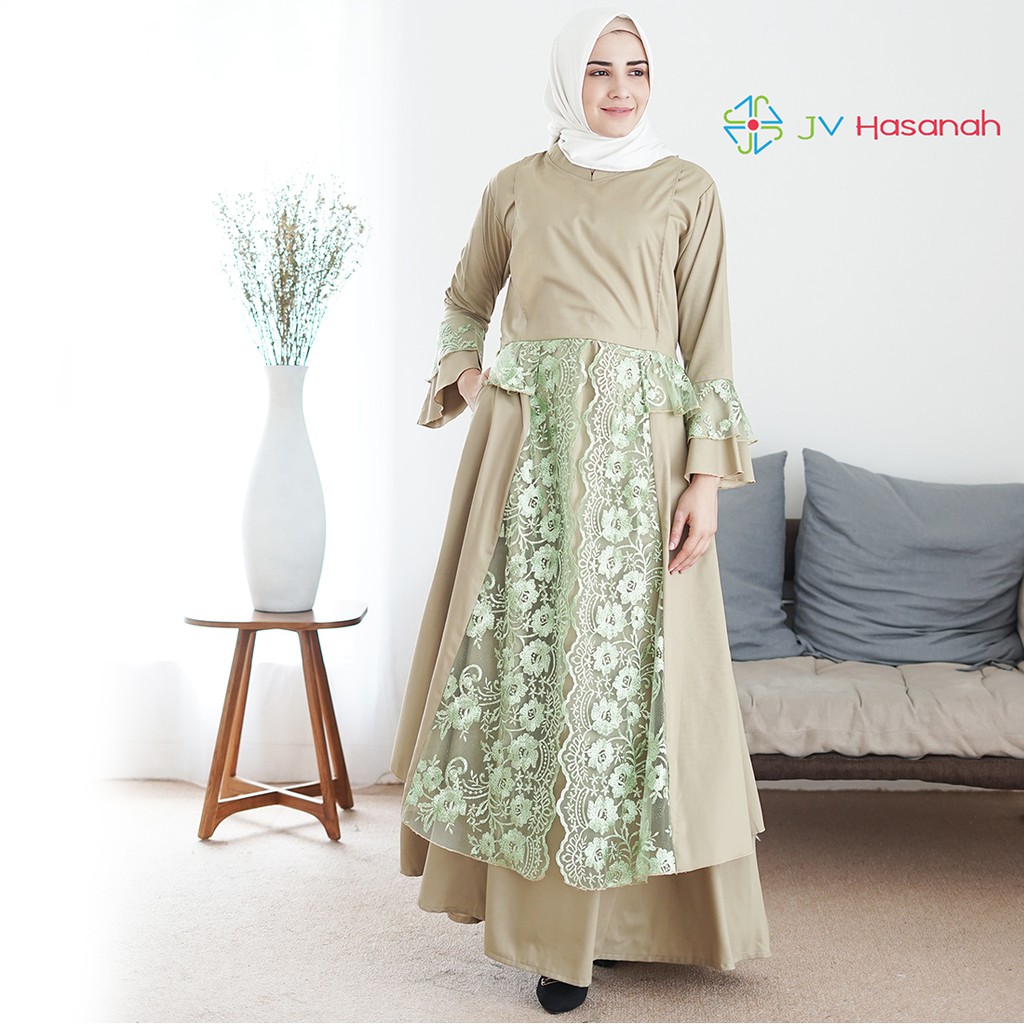 Sabiya Tile Dress - Gamis Pesta Premium Lace