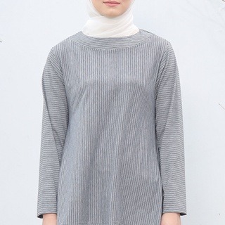 Simple Misty Stripes Blouse - Simple Blouse Salur