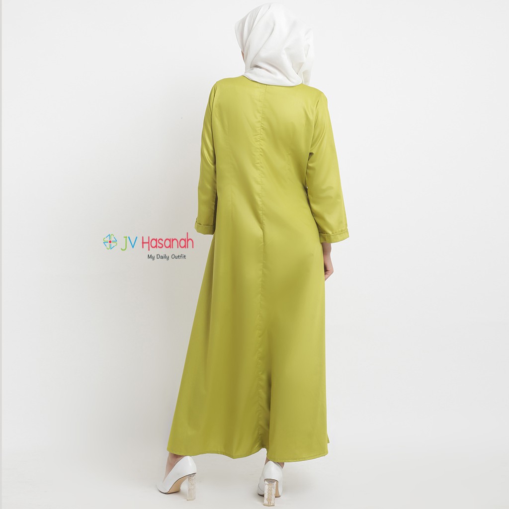 Simply Ribbon Dress - Gamis Katun Simple dengan Aksen Tali Pita