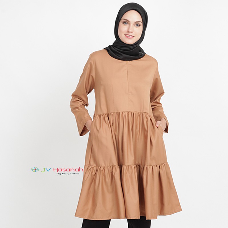 Azalea Ruffle Tunic - Tunic detail Ruffle Busui