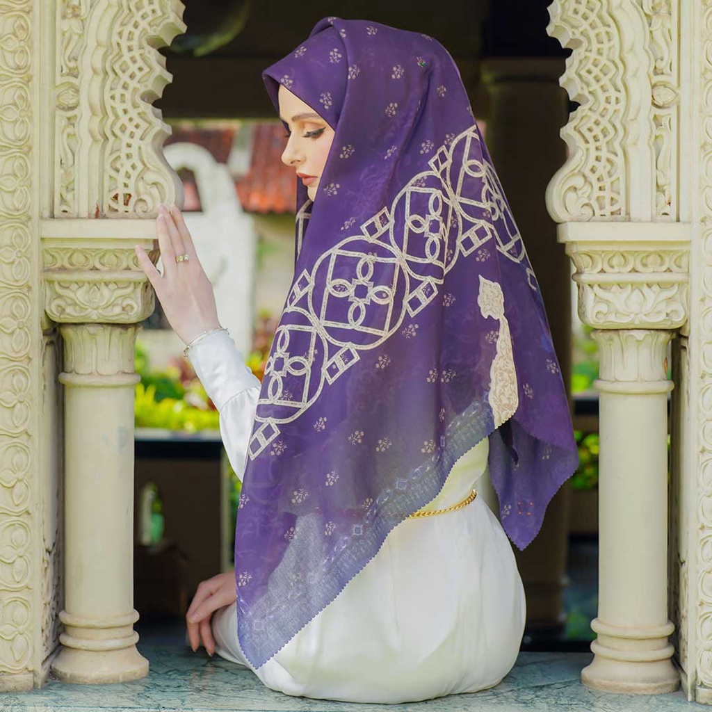 Persian Fareena Plum Scarf