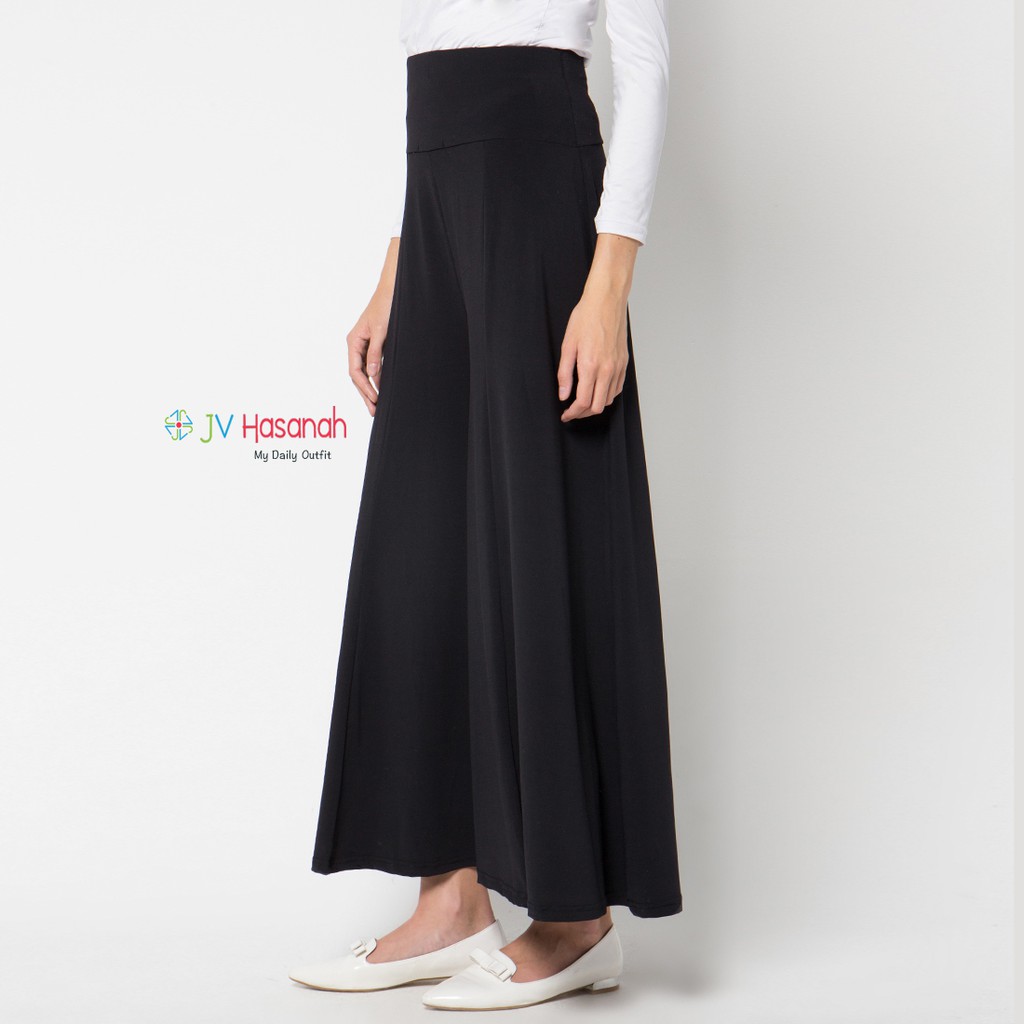 Culottes Jersey Pants - Celana Kulot Jumbo Pinggang Full Karet