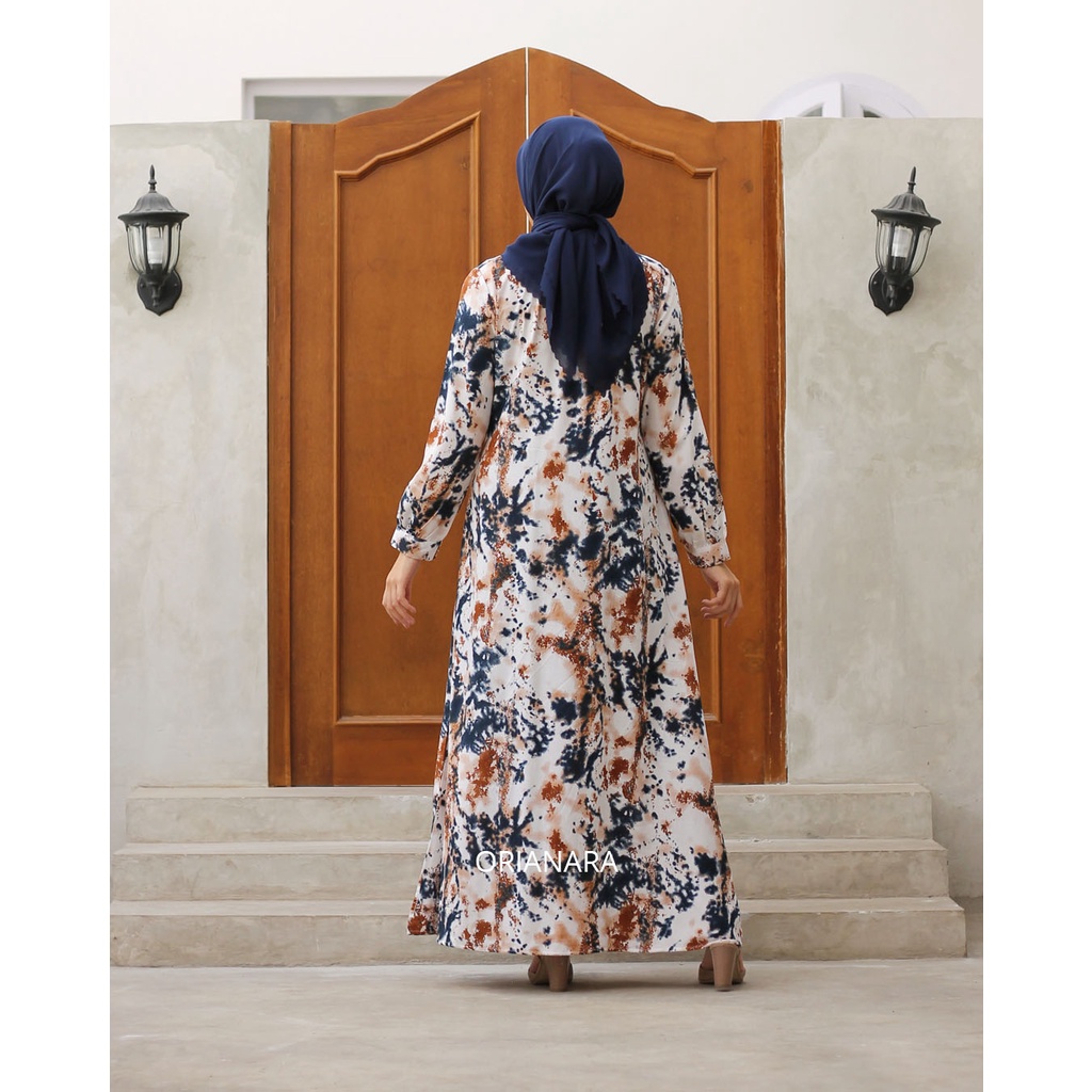 Orianara - Anniken Dress Brown Abstract