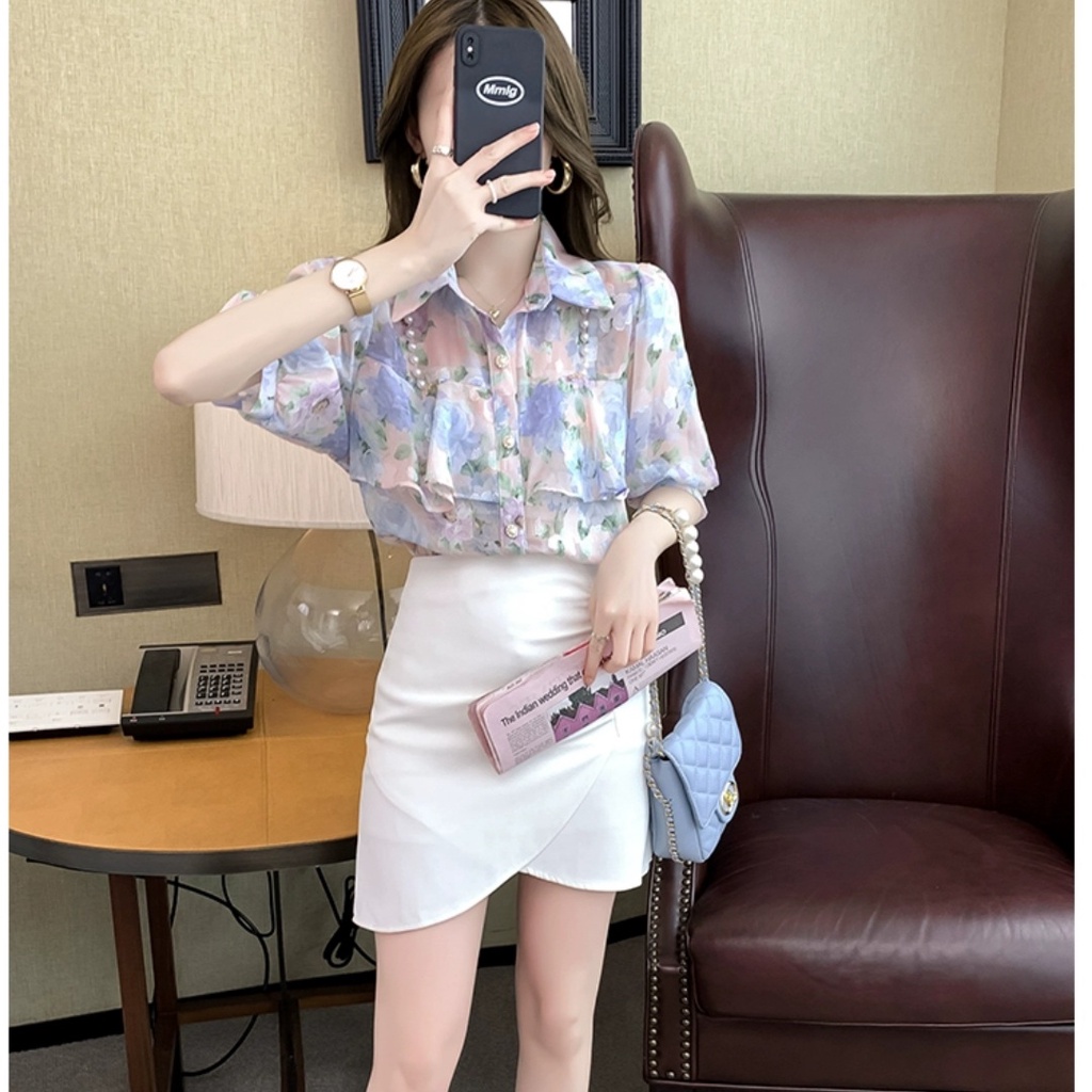 HI922 Kemeja floral import
