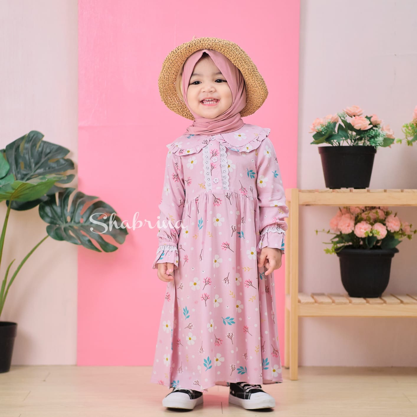 Gamis Kamila (Hanya Gamis) size XL, XXL, 3XL, 4XL by Shabrina
