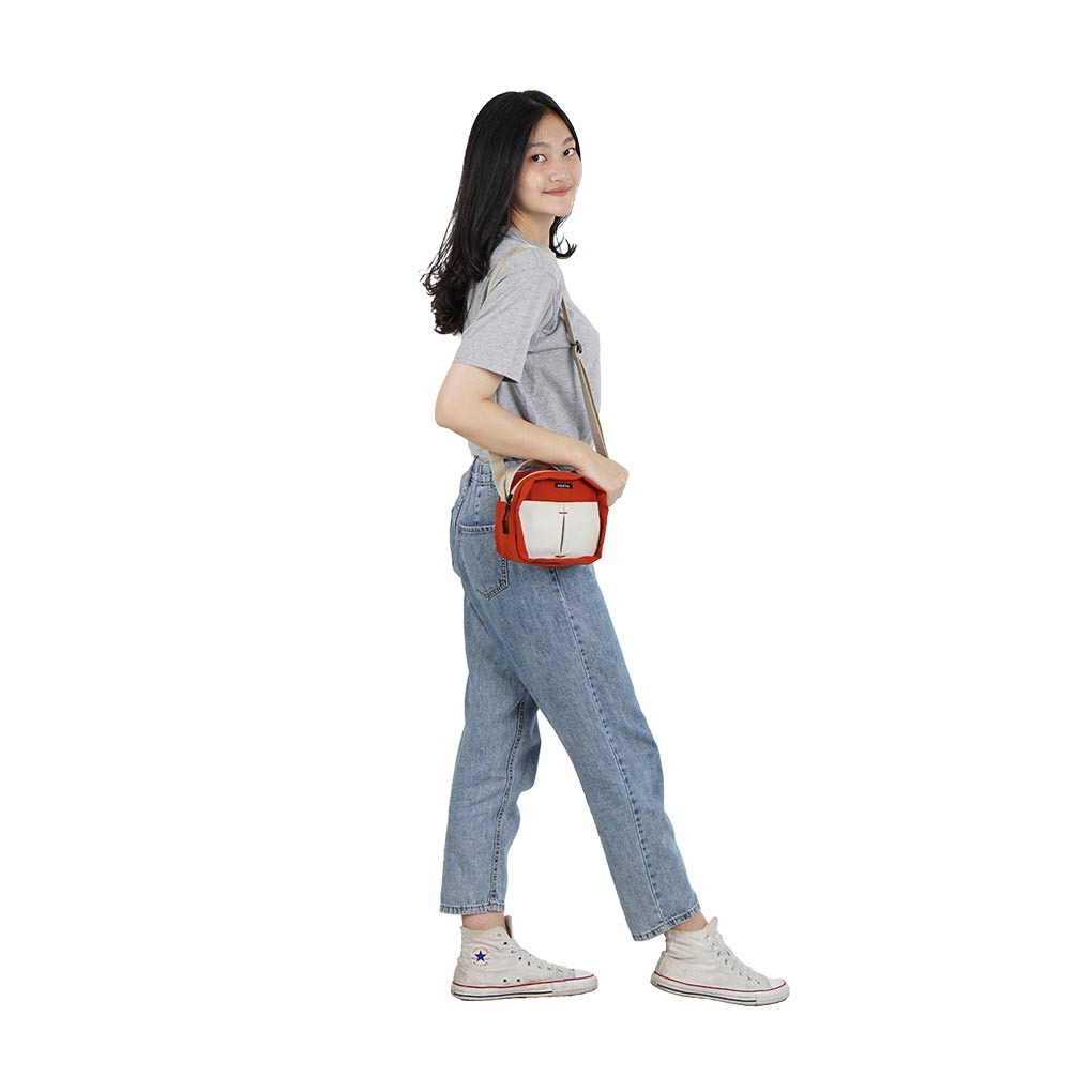 PAXTA SLING BAG 03 TERRACOTTA CREAM