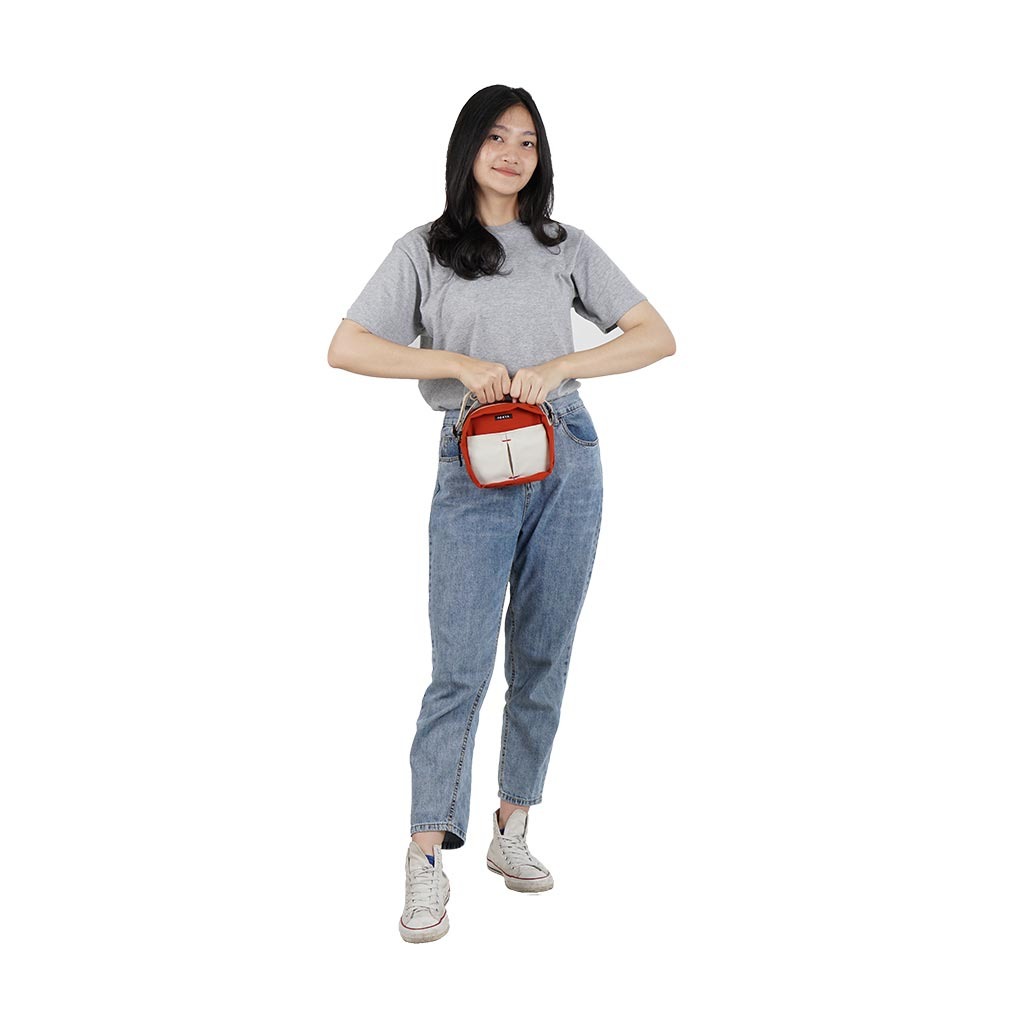 PAXTA SLING BAG 03 TERRACOTTA CREAM