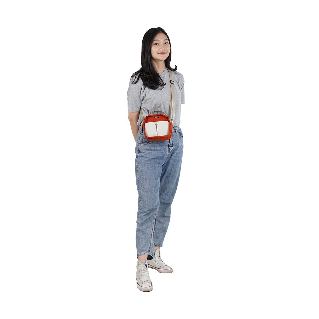 PAXTA SLING BAG 03 TERRACOTTA CREAM