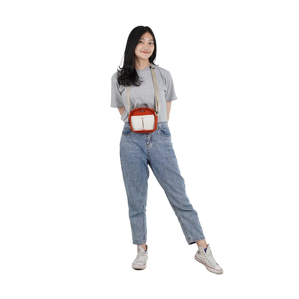 PAXTA SLING BAG 03 TERRACOTTA CREAM