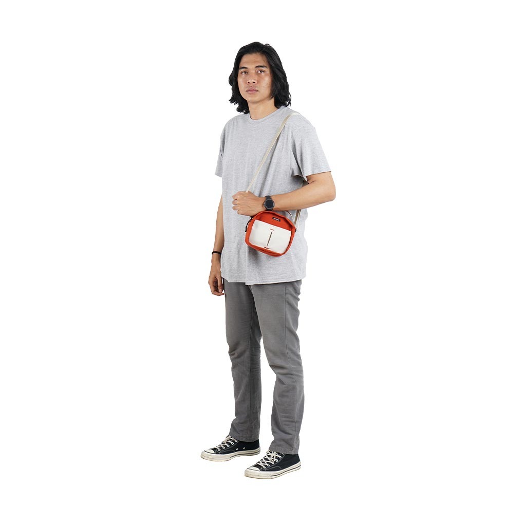 PAXTA SLING BAG 03 TERRACOTTA CREAM