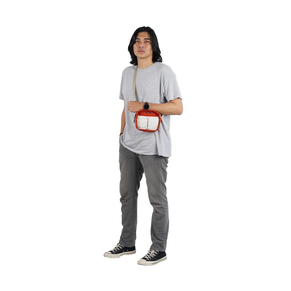 PAXTA SLING BAG 03 TERRACOTTA CREAM